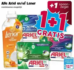 Boon`s Markt Alle Ariel en/of Lenor aanbieding