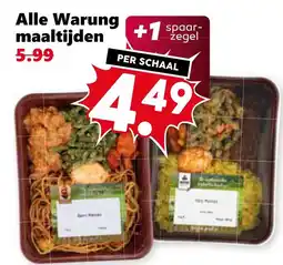 Coop Alle Warung maaltijden aanbieding
