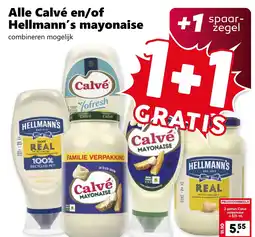 Coop Alle Calvé en/of Hellmann's mayonaise aanbieding