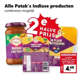 Coop Alle Patak's Indiase producten aanbieding