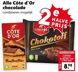 Coop Alle Côte d'Or chocolade aanbieding