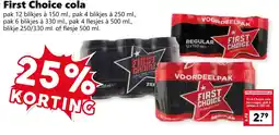 Coop First Choice cola aanbieding