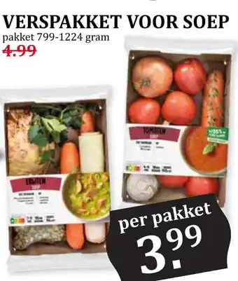 Coop Verspakket Voor Soep aanbieding