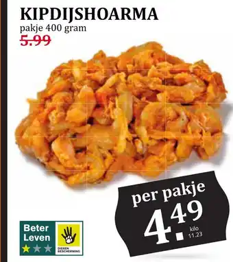 Coop Kipdijshoarma aanbieding