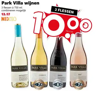 Coop Park Villa wijnen aanbieding