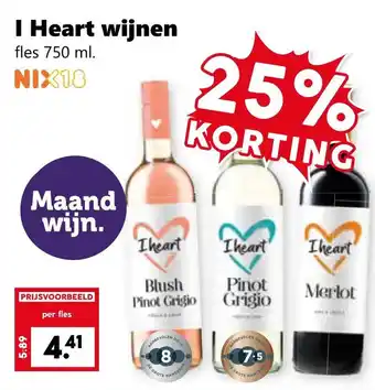 Coop I Heart wijnen aanbieding