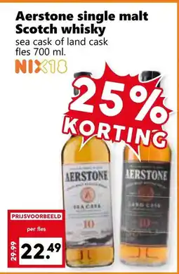 Coop Aerstone single malt Scotch whisky aanbieding