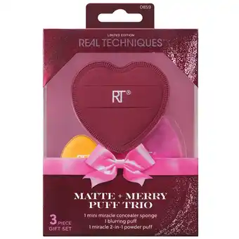 Douglas Real Techniques Matte + Merry Puff Trio aanbieding