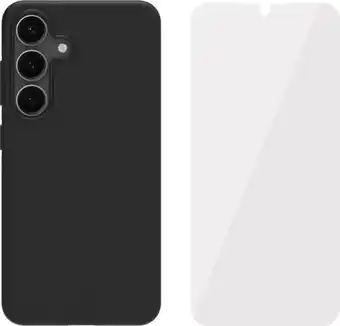 Coolblue BlueBuilt Samsung Galaxy S25 Back Cover Zwart + Screenprotector Glas aanbieding