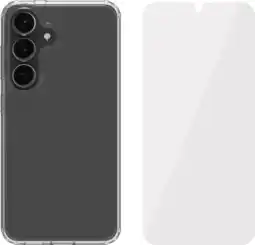 Coolblue BlueBuilt Protective Back Cover Samsung Galaxy S25 Transparant + Screenprotector Glas aanbieding