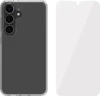 Coolblue BlueBuilt Protective Back Cover Samsung Galaxy S25 Transparant + Screenprotector Glas aanbieding