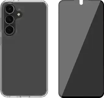 Coolblue BlueBuilt Protective Back Cover Samsung Galaxy S25 Transparant +Screenprotector Glas aanbieding