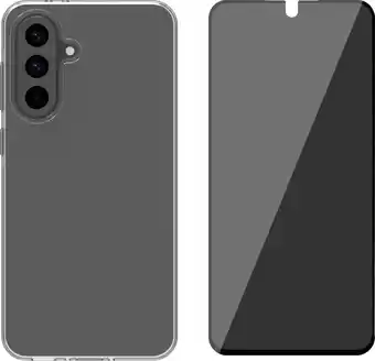 Coolblue BlueBuilt Protective Back Cover Samsung Galaxy A56 Transparant + Privacy Screenprotector aanbieding