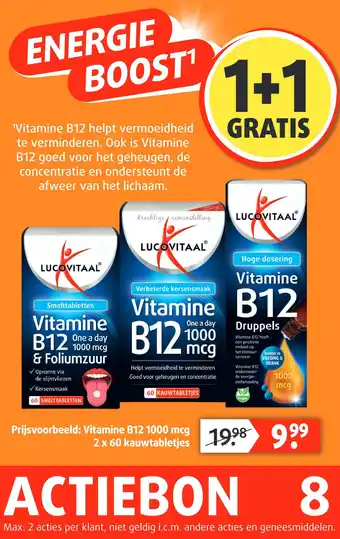 Lucovitaal Vitamine B12 aanbieding