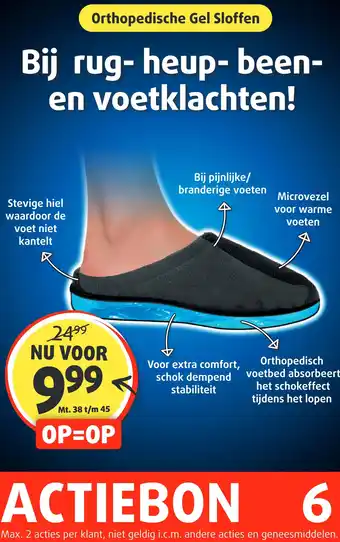 Lucovitaal Orthopedische Gel Sloffen aanbieding