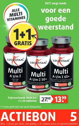 Lucovitaal ALLE MULTI VITAMINES aanbieding