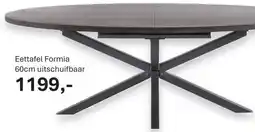 IN.HOUSE Eettafel Formia 60cm uitschuifbaar aanbieding