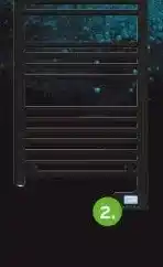 GAMMA 2. Elektrische design. radiator Lima zwart (400 W) aanbieding