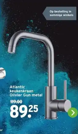GAMMA Atlantic keukenkraan Olivier Gun metal aanbieding