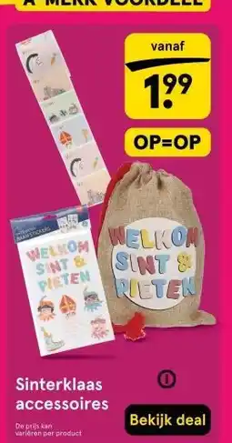 Etos Sinterklaas accessoires aanbieding