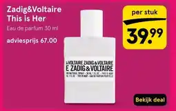 Etos Zadig&Voltaire This is Her aanbieding