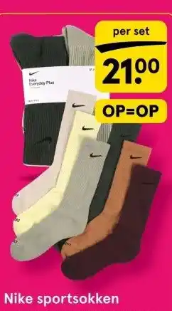 Etos Nike sportsokken aanbieding
