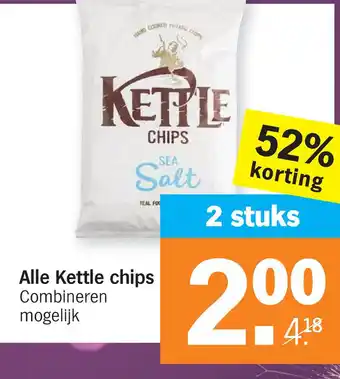 Albert Heijn Alle Kettle chips aanbieding