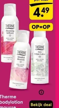 Etos Therme bodylotion mousse aanbieding