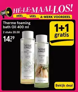 Etos Therme foaming bath Oil 400 ml aanbieding