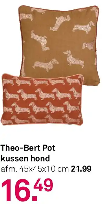 Karwei Theo-Bert Pot kussen hond aanbieding