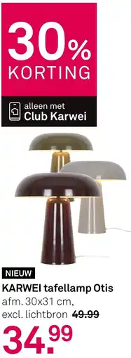 Karwei KARWEI tafellamp Otis aanbieding