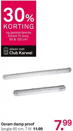 Karwei Osram damp proof aanbieding