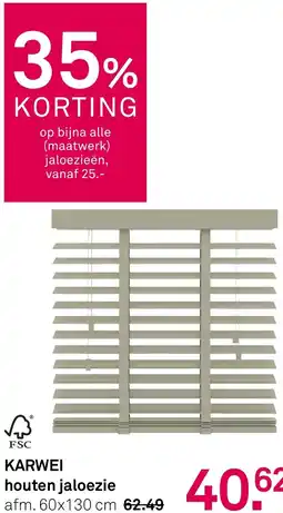 Karwei KARWEI houten jaloezie aanbieding