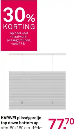 Karwei KARWEI plisségordijn top down bottom up aanbieding