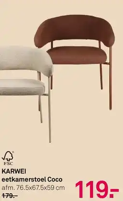 Karwei KARWEI eetkamerstoel Coco aanbieding