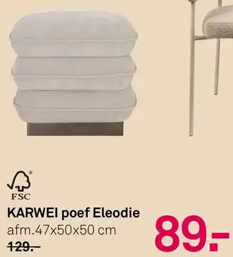 Karwei KARWEI poef Eleodie aanbieding