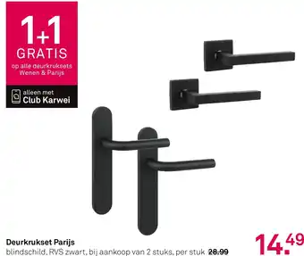 Karwei Deurkrukset Parijs aanbieding