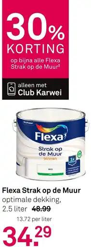 Karwei Flexa Strak op de Muur aanbieding