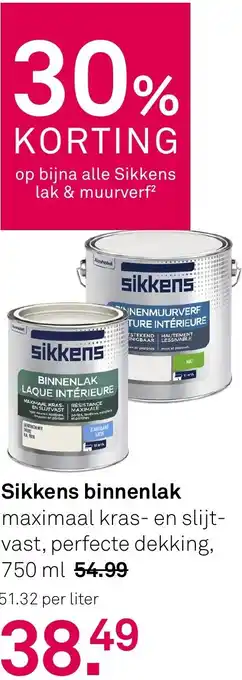 Karwei Sikkens binnenlak aanbieding