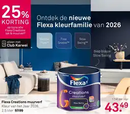 Karwei Flexa Creations muurverf aanbieding