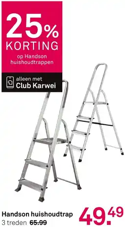 Karwei Handson huishoudtrap aanbieding