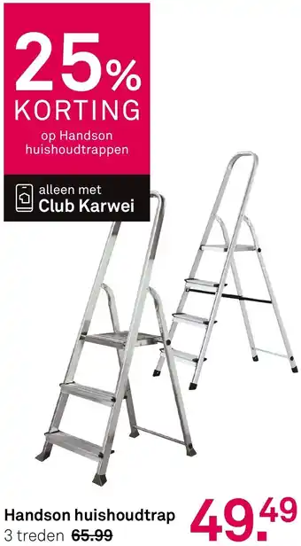Karwei Handson huishoudtrap aanbieding