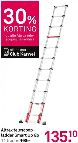 Karwei Altrex telescoopladder Smart Up Go aanbieding