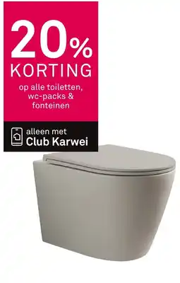 Karwei Op alle toiletten, wc-packs & fonteinen aanbieding