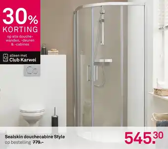 Karwei Sealskin douchecabine Style aanbieding