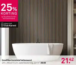 Karwei Grosfillex kunststof lattenwand aanbieding