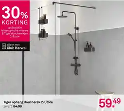 Karwei Tiger ophang doucherek 2-Store zwart aanbieding