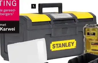 Karwei Stanley gereedschapskoffer 16 aanbieding