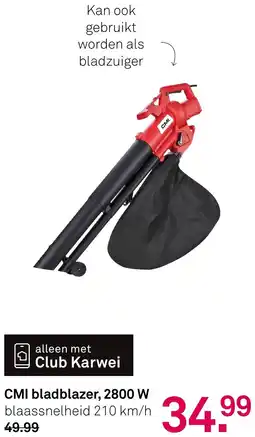 Karwei CMI bladblazer, 2800 W aanbieding