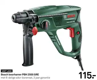 Karwei Bosch boorhamer PBH 2500 SRE aanbieding